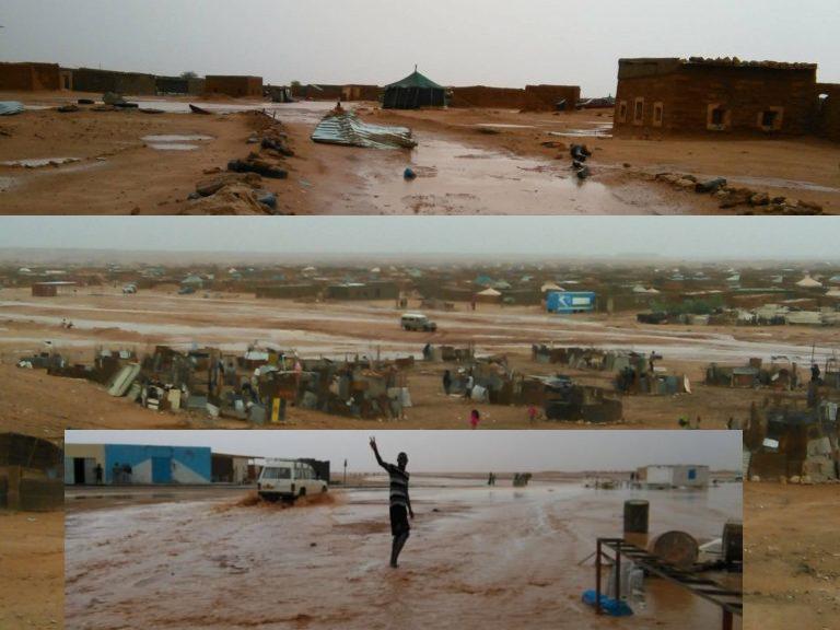 خسائر مادية و جروح في أوساط اللاجئين الصحراويين بتندوف.