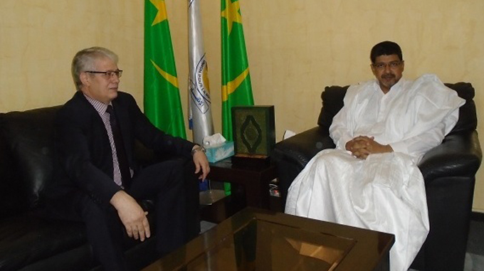 رئيس حزب الاتحاد من أجل الجمهورية الحاكم في موريتانيا  يلتقي دبلوماسي مغربي